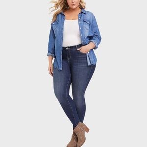 TORRID Bombshell Skinny Jean - Premium Stretch Dark Wash